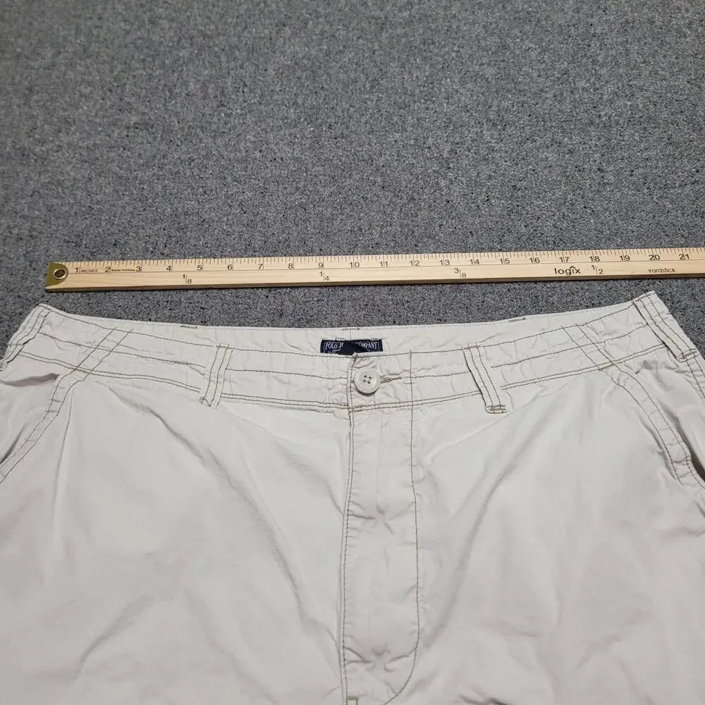 Vintage Y2K Polo Jeans Co Shorts Mens 40 Tan Ralph Lauren Cargo Baggy Streetwear